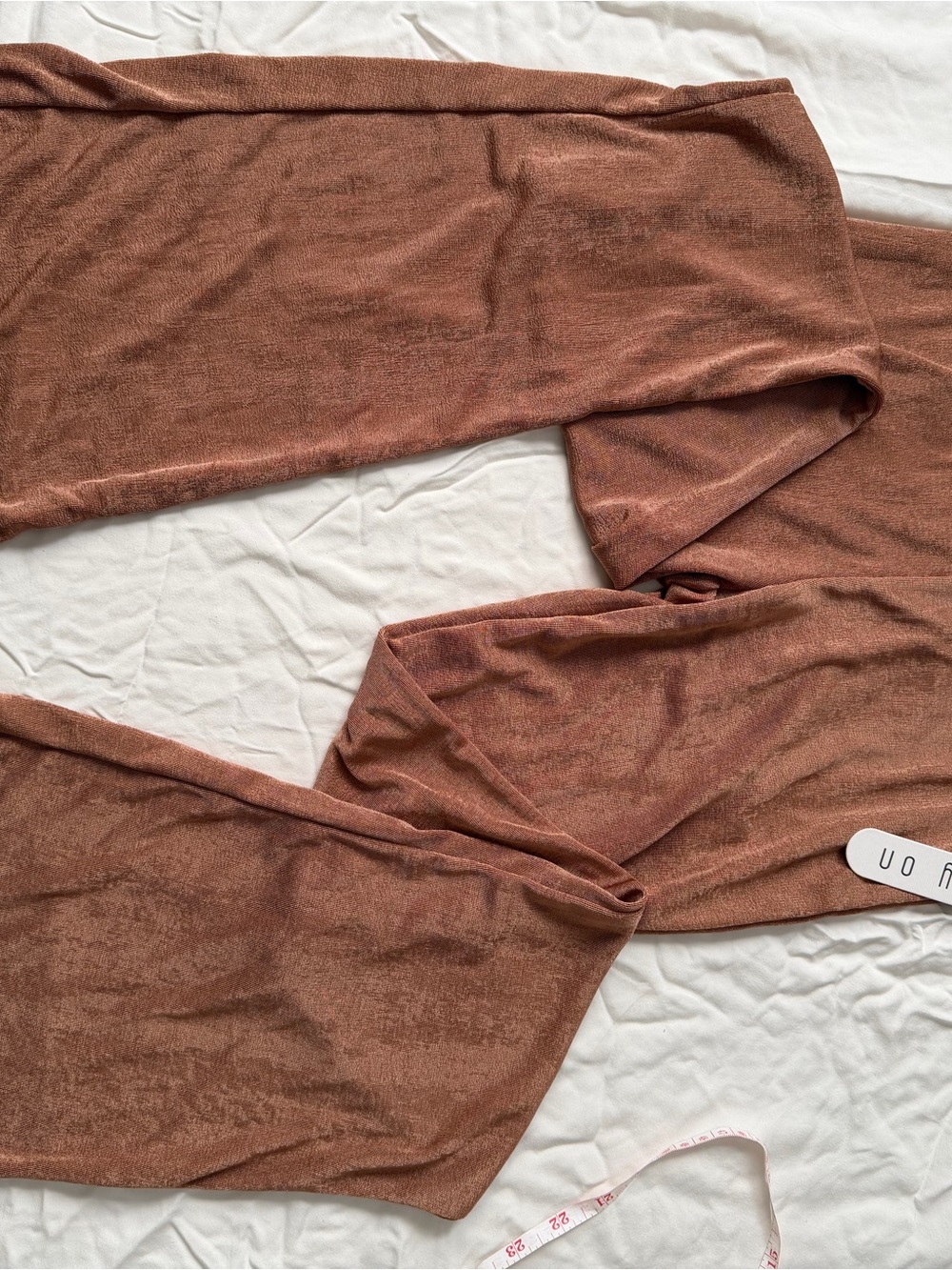 Rusty Copper Flared Lounge Pants - Picture 2 of 6